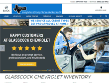 Tablet Screenshot of glasscockchevrolet.com